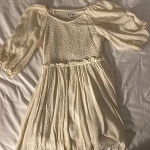 Art Class Girls' Smocked Challis Long Sleeve Dress